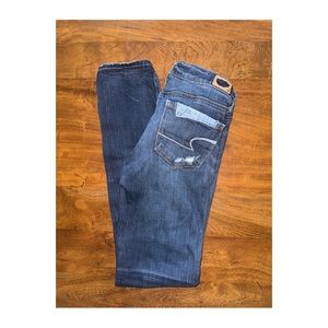 Distressed American Eagle Jeans